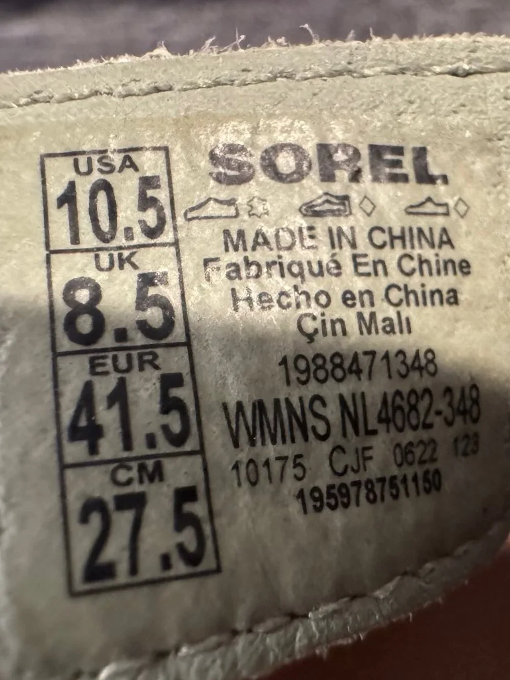 Sorel Joanie III Slingback Wedge Sandals Women's US 10.5 EU 41.5 Safari Leather - Picture 5 of 8